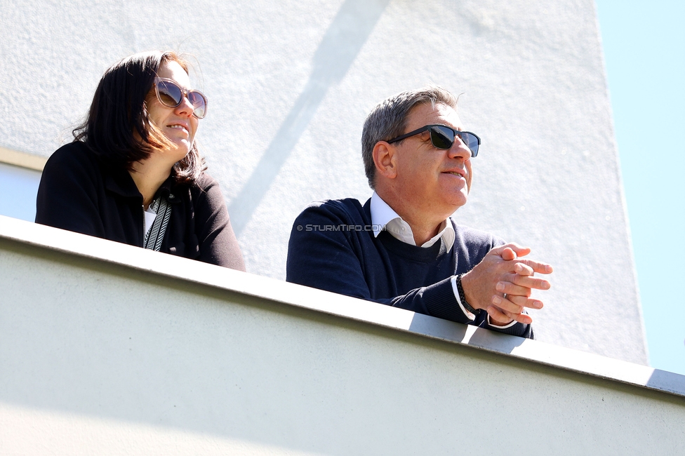 Sturm Damen - Austria Wien
OEFB Frauen Bundesliga, Meistergruppe - 4. Runde, SK Sturm Graz Damen - FK Austria Wien, Trainingszentrum Messendorf, 17.05.2026. Foto zeigt Susanne Gorny (Vorstand Sturm)
