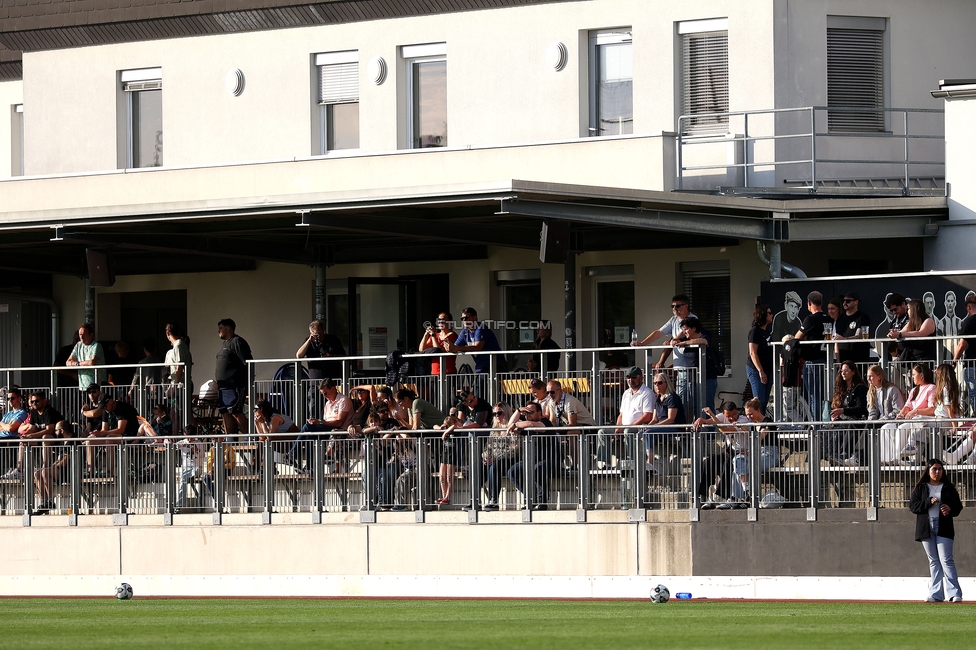 Sturm Damen - St. Poelten
OEFB Frauen Bundesliga, Meistergruppe - 5. Runde, SK Sturm Graz Damen - SKN St. Poelten, Trainingszentrum Messendorf, 22.05.2026. Foto zeigt Fans von Sturm
