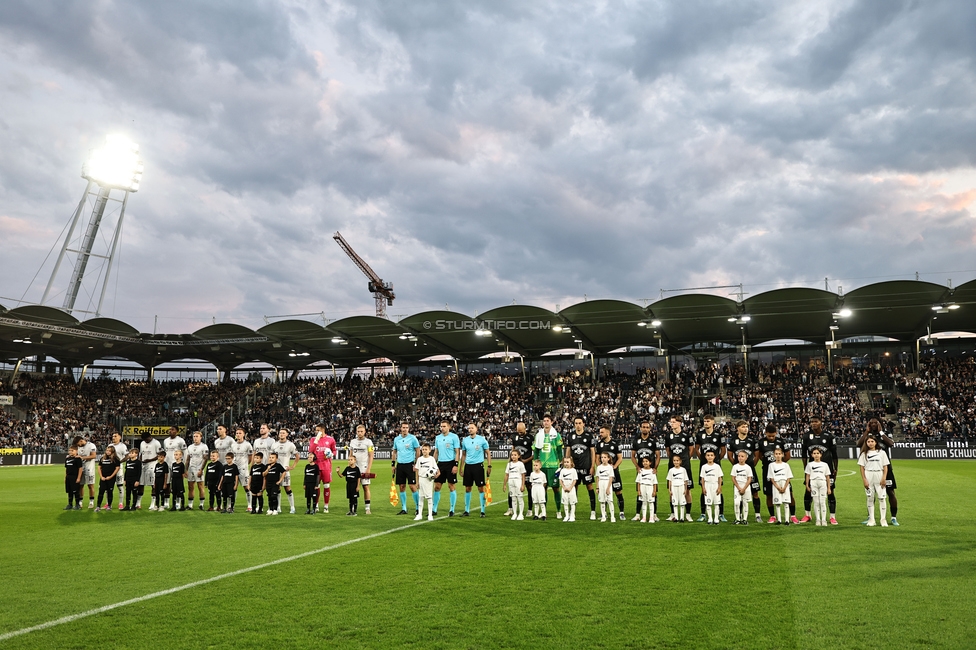 Sturm Graz - Heart of Midlothian
UEFA Champions League Qualifikation 2. Runde, SK Sturm Graz - Heart of Midlothian, Stadion Liebenau Graz, 21.07.2026. Foto zeigt die Mannschaft von Sturm
