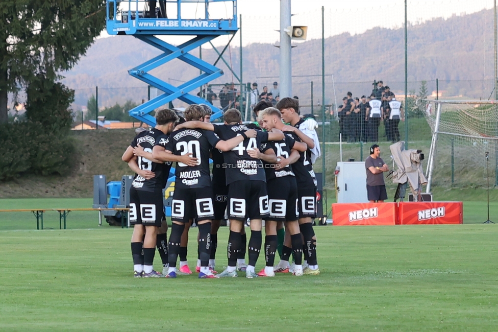 Seekirchen - Sturm Graz
OEFB Cup 1. Runde, SV Seekirchen - SK Sturm Graz, Sportzentrum Aug, Seekirchen am Wallersee, 24.07.2026. Foto zeigt die Mannschaft von Sturm
