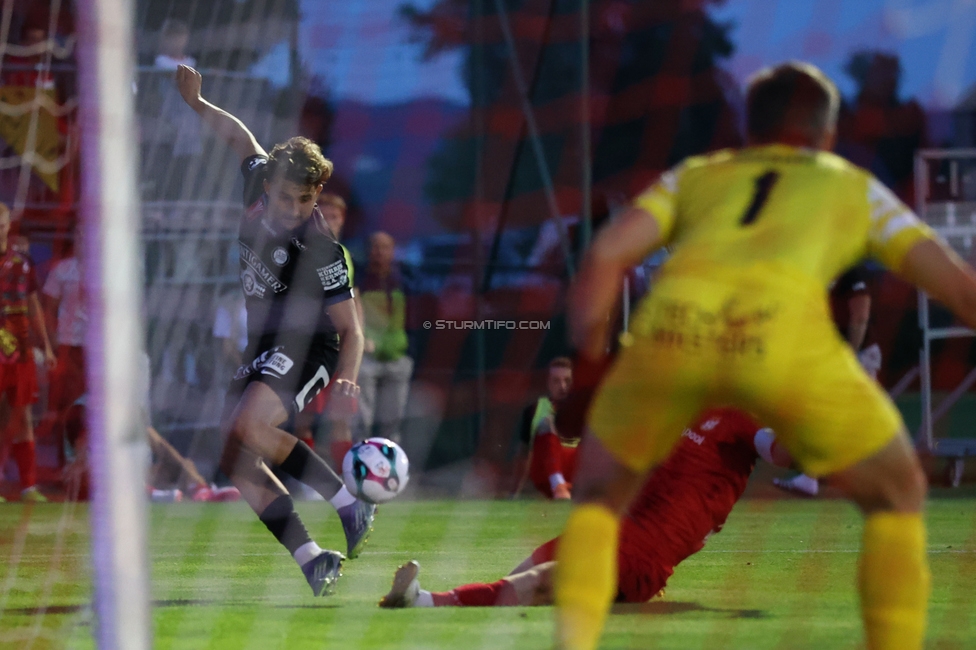 Seekirchen - Sturm Graz
OEFB Cup 1. Runde, SV Seekirchen - SK Sturm Graz, Sportzentrum Aug, Seekirchen am Wallersee, 24.07.2026. Foto zeigt Simon Seidl (Sturm)

