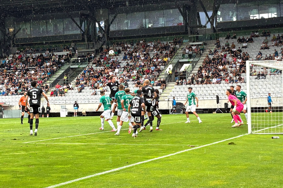 WSG Tirol - Sturm Graz
Oesterreichische Fussball Bundesliga, 1. Runde, WSG Tirol - SK Sturm Graz, Tivoli Stadion Innsbruck, 01.08.2026.

Foto zeigt Belmin Beganovic (Sturm) und Jon Gorenc-Stankovic (Sturm)
