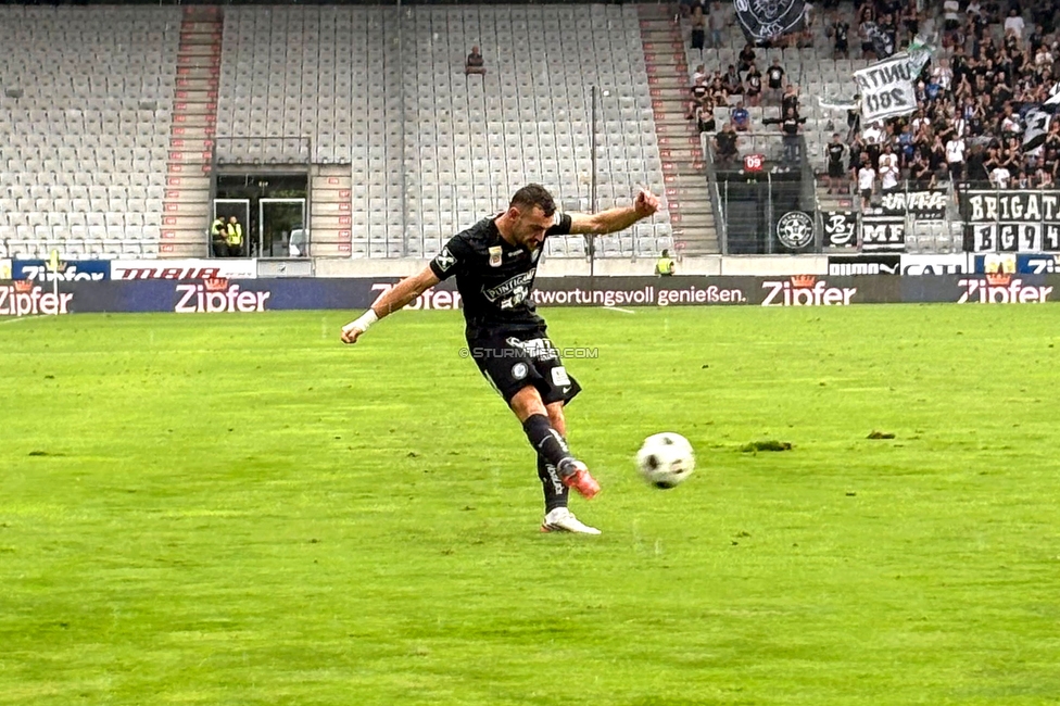 WSG Tirol - Sturm Graz
Oesterreichische Fussball Bundesliga, 1. Runde, WSG Tirol - SK Sturm Graz, Tivoli Stadion Innsbruck, 01.08.2026.

Foto zeigt Juergen Heil (Sturm)
