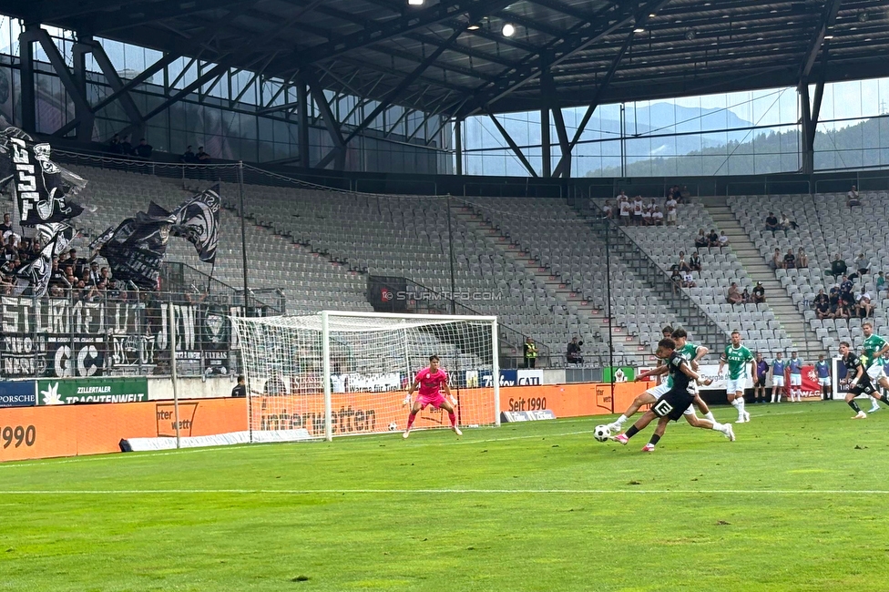 WSG Tirol - Sturm Graz
Oesterreichische Fussball Bundesliga, 1. Runde, WSG Tirol - SK Sturm Graz, Tivoli Stadion Innsbruck, 01.08.2026.

Foto zeigt Jacob Peter Hoedl (Sturm)
