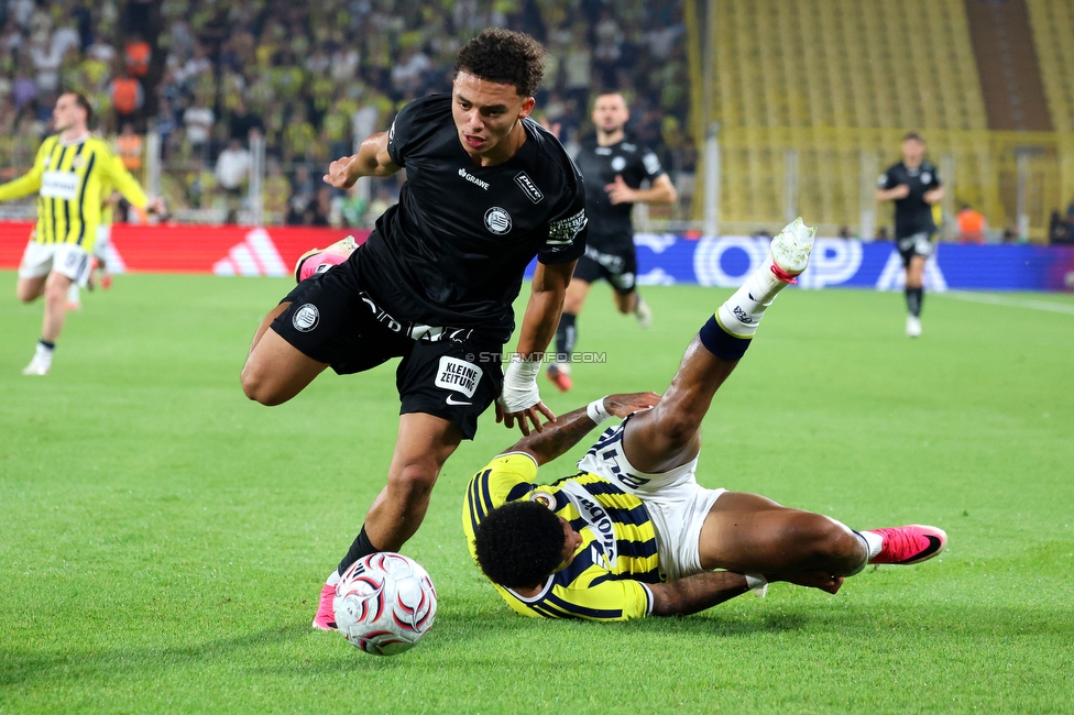 Fenerbahce - Sturm Graz
UEFA Champions League Qualifikation 3. Runde, Fenerbahce SK - SK Sturm Graz, Suekrue Saracoglu Stadion Istanbul, 05.08.2026. 

Foto zeigt Jacob Peter Hoedl (Sturm)
