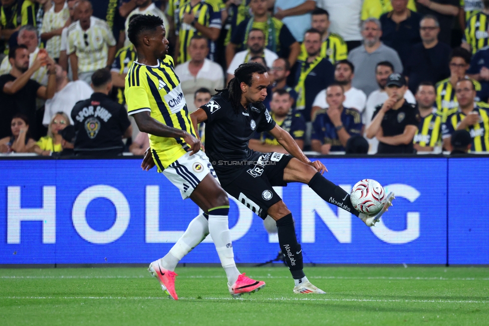 Fenerbahce - Sturm Graz
UEFA Champions League Qualifikation 3. Runde, Fenerbahce SK - SK Sturm Graz, Suekrue Saracoglu Stadion Istanbul, 05.08.2026. 

Foto zeigt Emran Soglo (Sturm)
