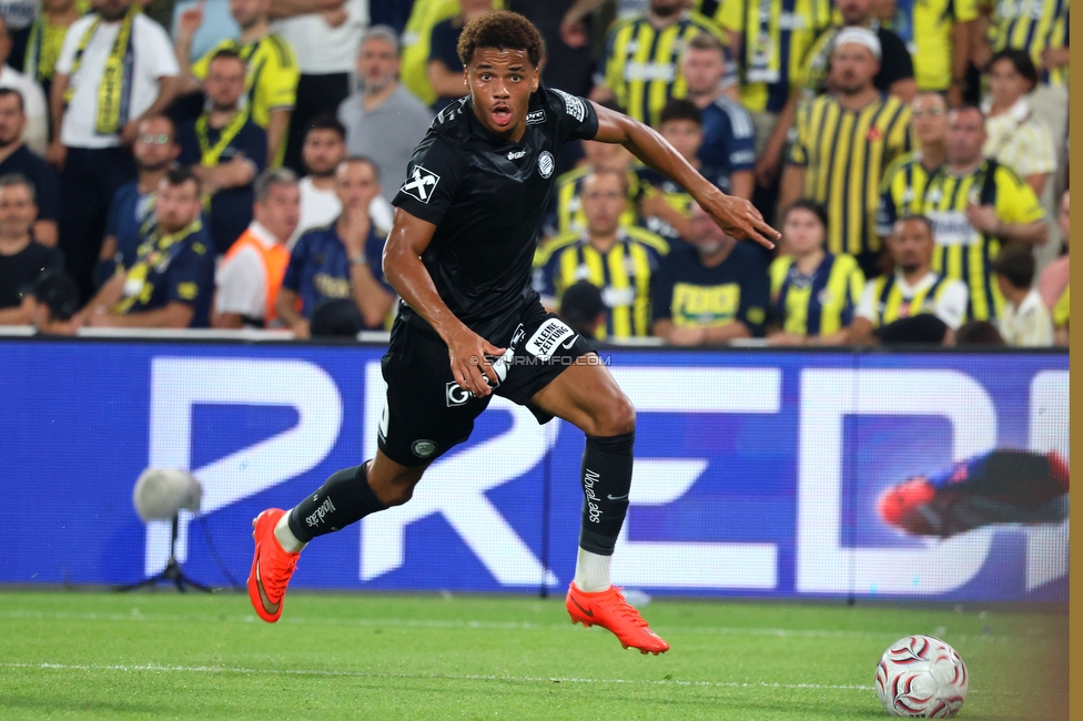Fenerbahce - Sturm Graz
UEFA Champions League Qualifikation 3. Runde, Fenerbahce SK - SK Sturm Graz, Suekrue Saracoglu Stadion Istanbul, 05.08.2026. Foto zeigt Axel Kayombo (Sturm)
