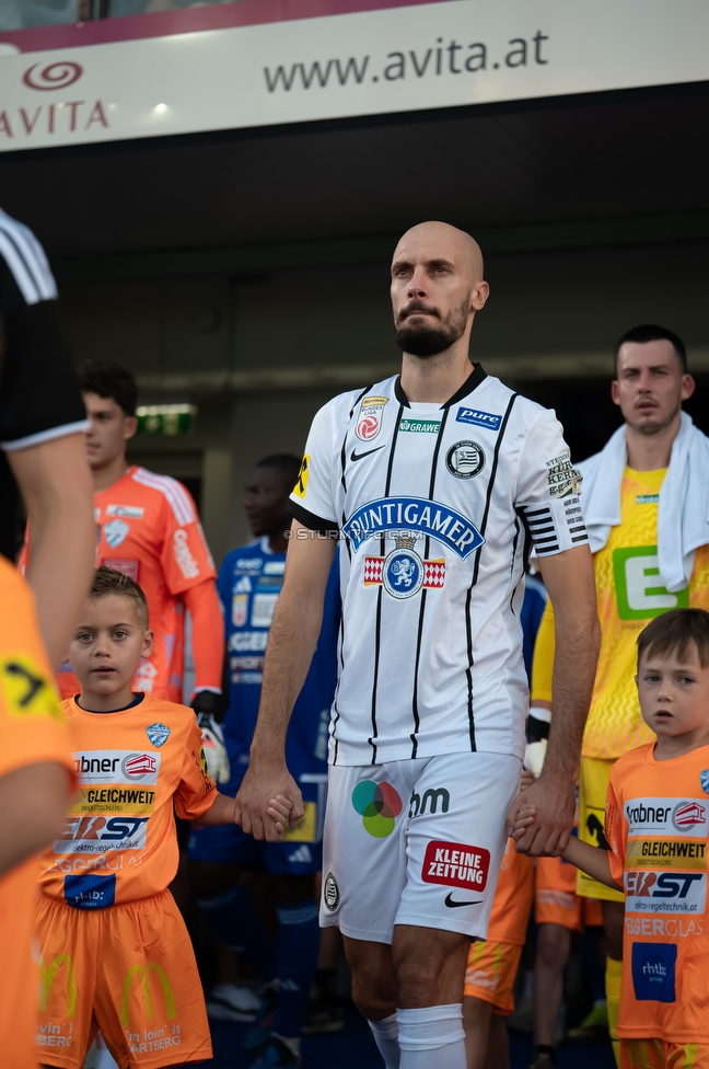 Hartberg - Sturm Graz
Oesterreichische Fussball Bundesliga, 2. Runde, TSV Hartberg - SK Sturm Graz, Arena Hartberg, 08.08.2026.

Foto zeigt Jon Gorenc-Stankovic (Sturm)
