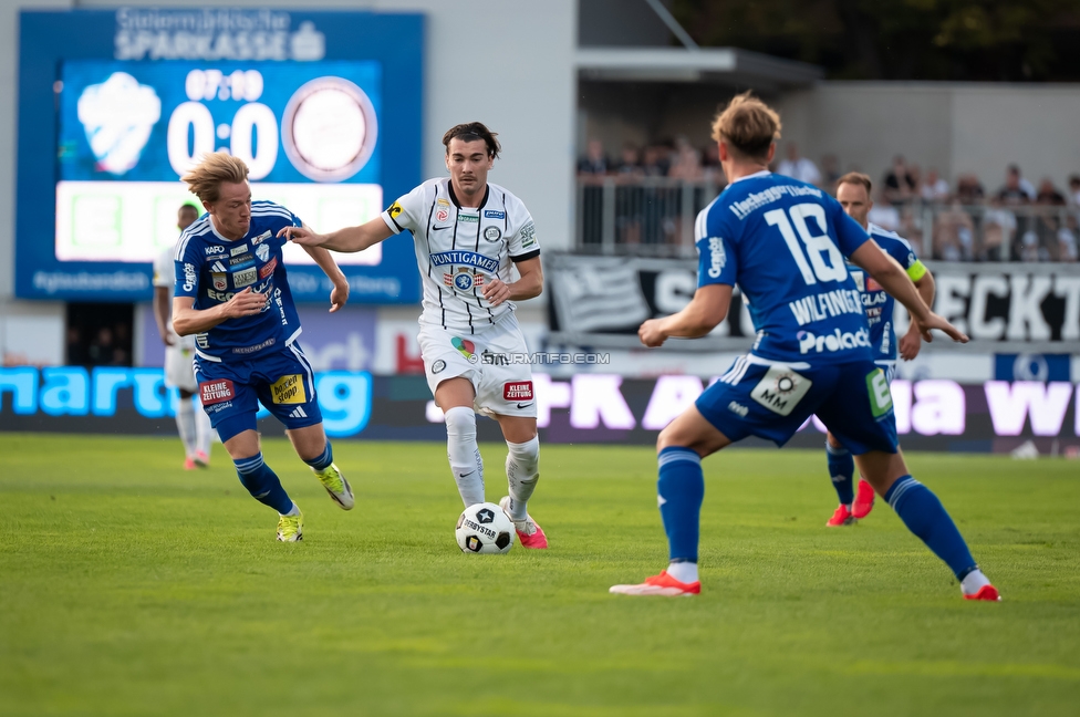 Hartberg - Sturm Graz
Oesterreichische Fussball Bundesliga, 2. Runde, TSV Hartberg - SK Sturm Graz, Arena Hartberg, 08.08.2026.

Foto zeigt Gizo Mamageishvili (Sturm)
