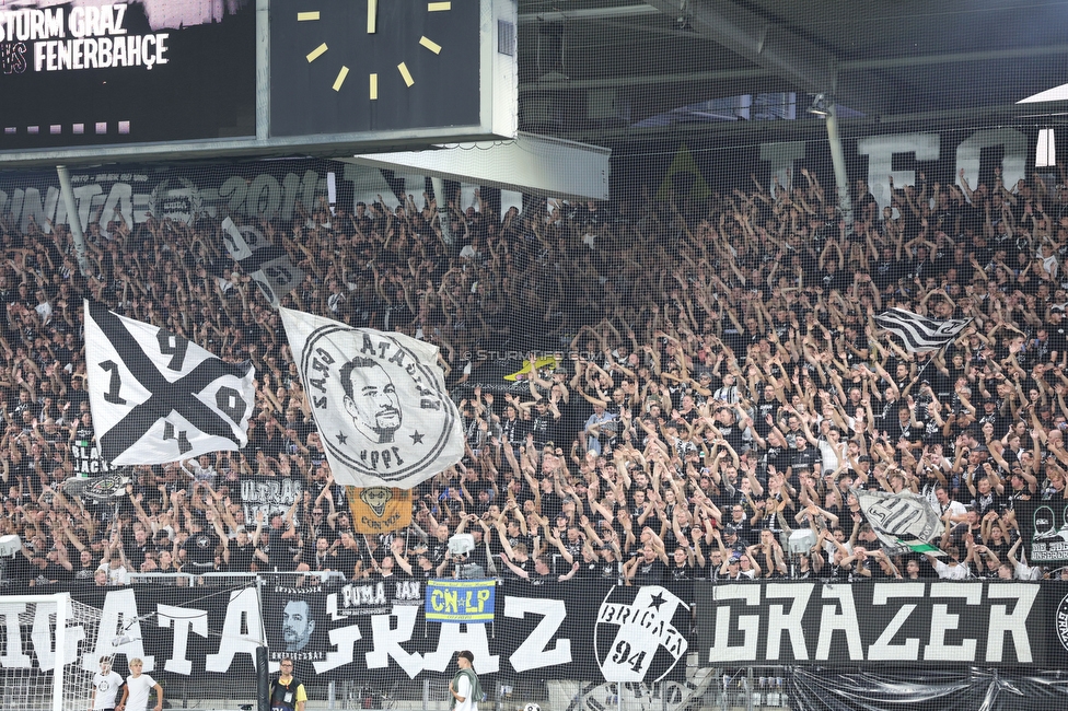 Sturm Graz - Fenerbahce
UEFA Champions League Qualifikation 3. Runde, SK Sturm Graz - Fenerbahce SK, Stadion Graz-Liebenau, 11.08.2026. 

Foto zeigt Fans von Sturm
