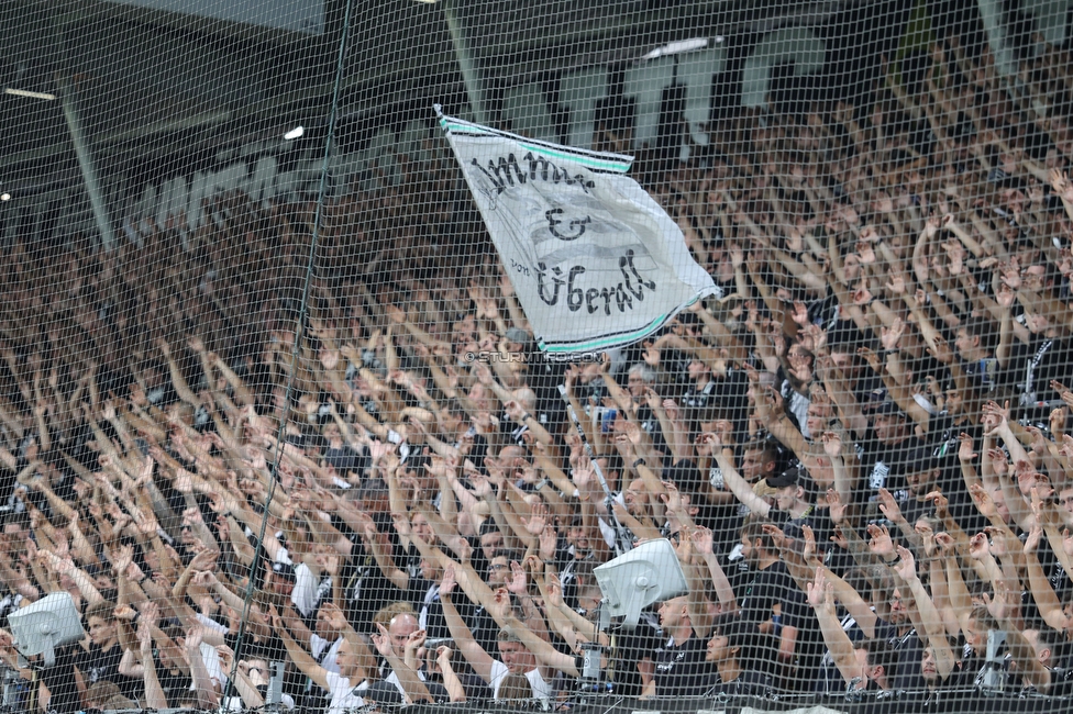 Sturm Graz - Fenerbahce
UEFA Champions League Qualifikation 3. Runde, SK Sturm Graz - Fenerbahce SK, Stadion Graz-Liebenau, 11.08.2026. 

Foto zeigt Fans von Sturm
