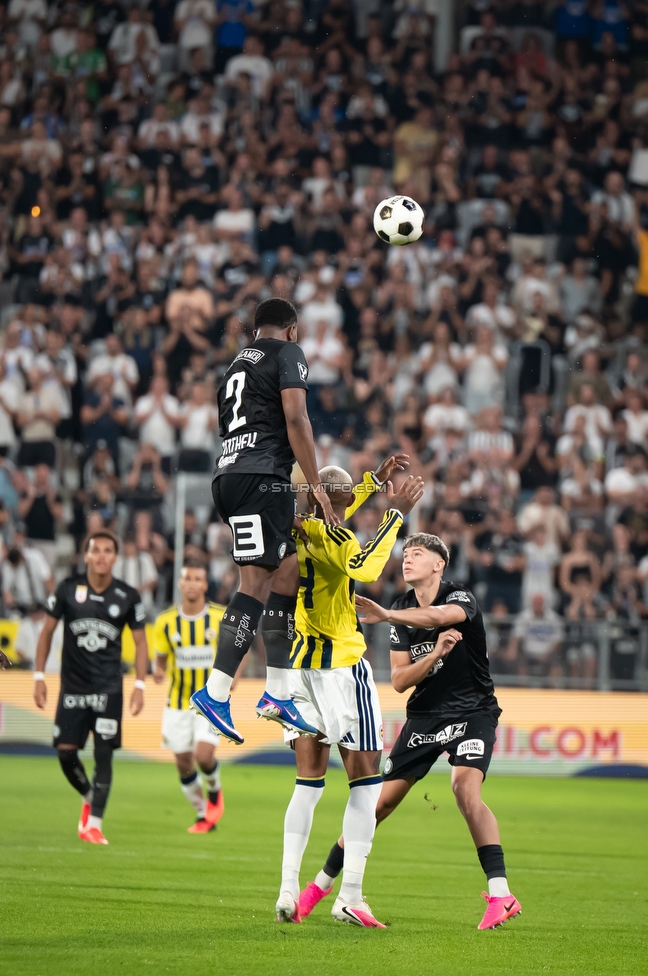 Sturm Graz - Fenerbahce
UEFA Champions League Qualifikation 3. Runde, SK Sturm Graz - Fenerbahce SK, Stadion Graz-Liebenau, 11.08.2026. 

Foto zeigt Jeyland Mitchell (Sturm)
