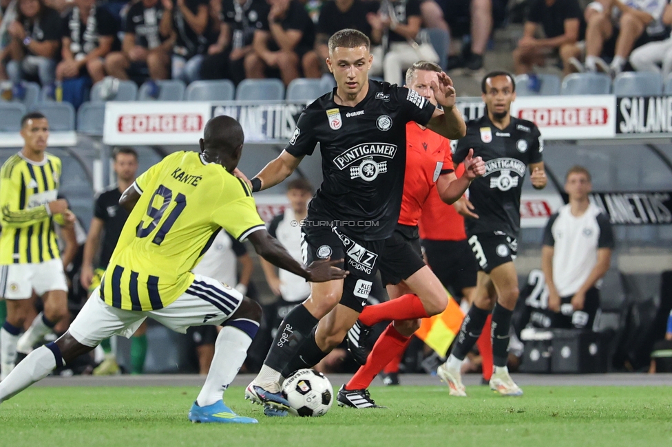 Sturm Graz - Fenerbahce
UEFA Champions League Qualifikation 3. Runde, SK Sturm Graz - Fenerbahce SK, Stadion Graz-Liebenau, 11.08.2026. 

Foto zeigt Petar Petrovic (Sturm)
