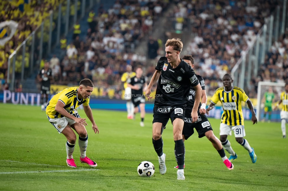 Sturm Graz - Fenerbahce
UEFA Champions League Qualifikation 3. Runde, SK Sturm Graz - Fenerbahce SK, Stadion Graz-Liebenau, 11.08.2026. 

Foto zeigt Nelson Weiper (Sturm)
