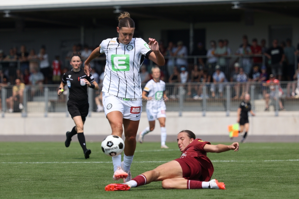Sturm Frauen - Salzburg
OEFB Frauen Bundesliga, 3. Runde, SK Sturm Graz Frauen - FC Salzburg, Trainingszentrum Messendorf, 16.08.2026. Foto zeigt Laura Krumboeck (Sturm Frauen)
