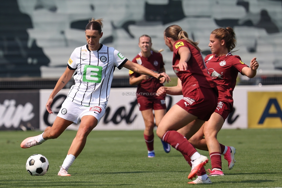 Sturm Frauen - Salzburg
OEFB Frauen Bundesliga, 3. Runde, SK Sturm Graz Frauen - FC Salzburg, Trainingszentrum Messendorf, 16.08.2026. Foto zeigt Laura Krumboeck (Sturm Frauen)
