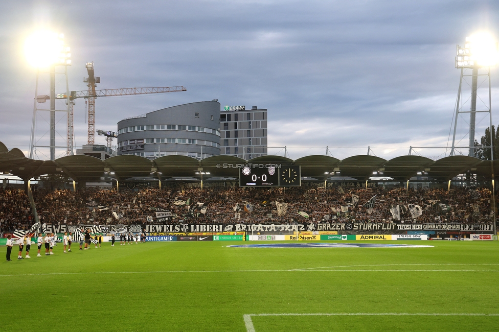 Sturm Graz - Lustenau
Oesterreichische Fussball Bundesliga, 4. Runde, SK Sturm Graz - SC Austria Lustenau, Stadion Graz-Liebenau, 22.08.2026. 

Foto zeigt Fans von Sturm
