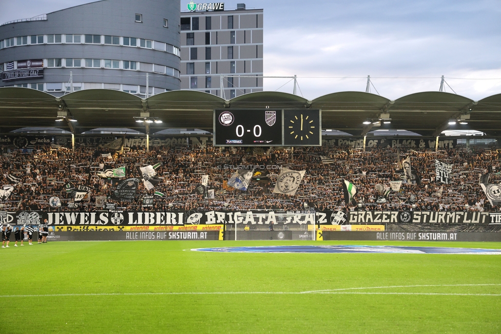 Sturm Graz - Lustenau
Oesterreichische Fussball Bundesliga, 4. Runde, SK Sturm Graz - SC Austria Lustenau, Stadion Graz-Liebenau, 22.08.2026. 

Foto zeigt Fans von Sturm
