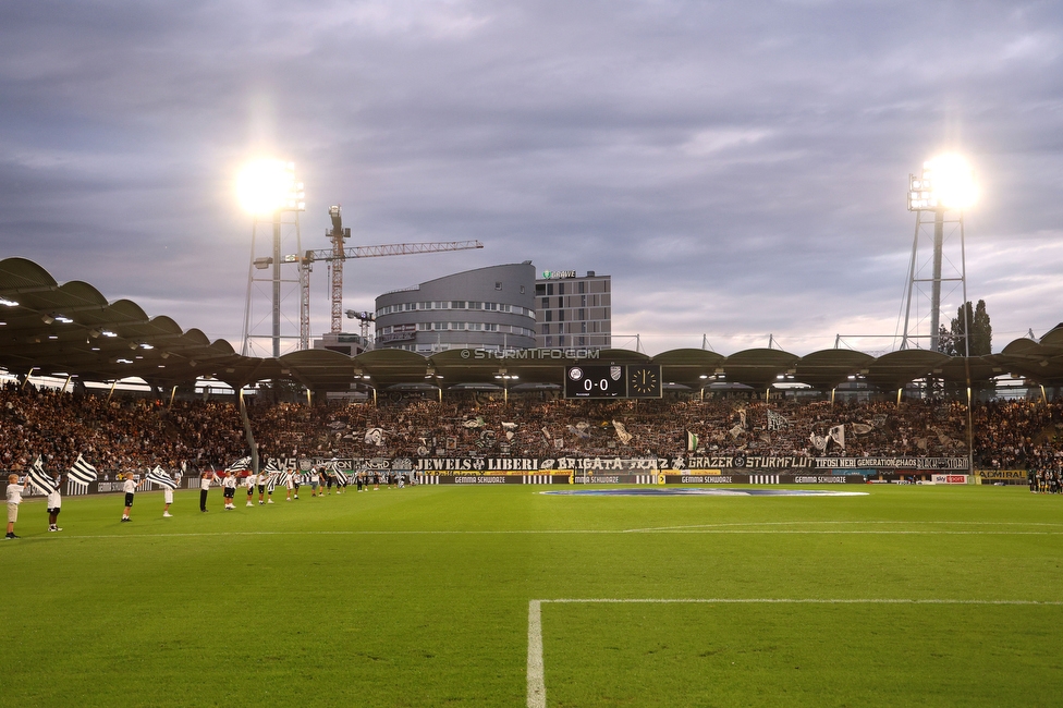 Sturm Graz - Lustenau
Oesterreichische Fussball Bundesliga, 4. Runde, SK Sturm Graz - SC Austria Lustenau, Stadion Graz-Liebenau, 22.08.2026. 

Foto zeigt Fans von Sturm
