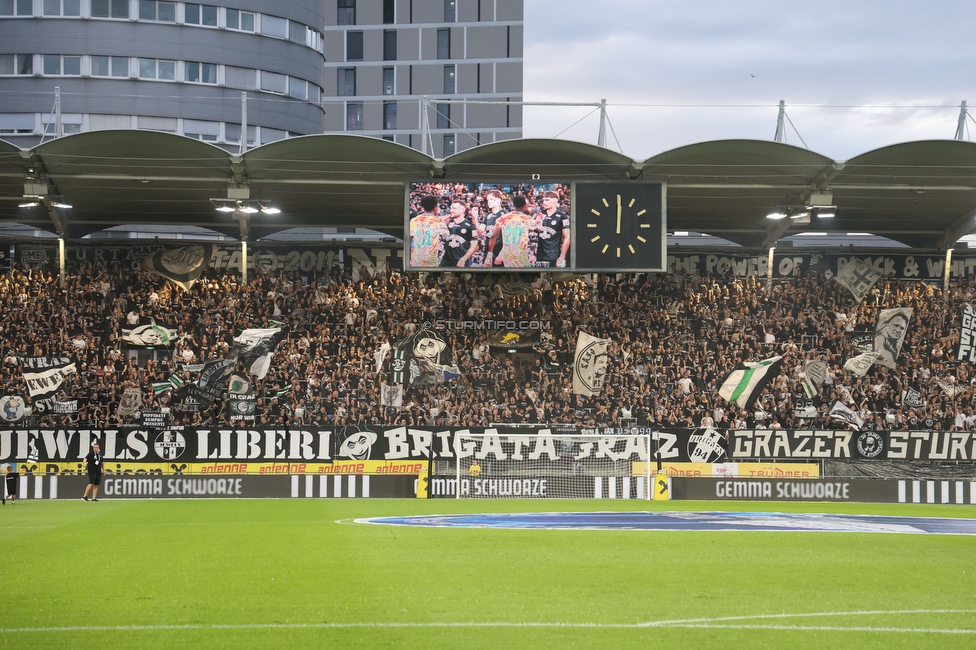 Sturm Graz - Lustenau
Oesterreichische Fussball Bundesliga, 4. Runde, SK Sturm Graz - SC Austria Lustenau, Stadion Graz-Liebenau, 22.08.2026. 

Foto zeigt Fans von Sturm

