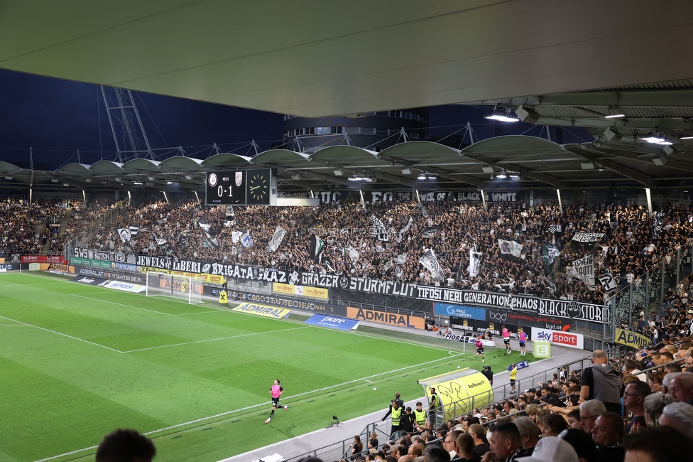 Sturm Graz - Lustenau
Oesterreichische Fussball Bundesliga, 4. Runde, SK Sturm Graz - SC Austria Lustenau, Stadion Graz-Liebenau, 22.08.2026. 

Foto zeigt Fans von Sturm
