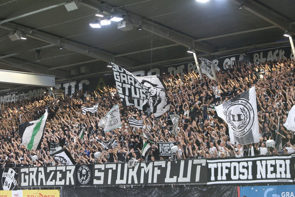 Sturm Graz - Lustenau
Oesterreichische Fussball Bundesliga, 4. Runde, SK Sturm Graz - SC Austria Lustenau, Stadion Graz-Liebenau, 22.08.2026. 

Foto zeigt Fans von Sturm
Schlüsselwörter: sturmflut