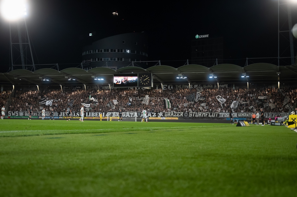 Sturm Graz - Lustenau
Oesterreichische Fussball Bundesliga, 4. Runde, SK Sturm Graz - SC Austria Lustenau, Stadion Graz-Liebenau, 22.08.2026. 

Foto zeigt Fans von Sturm
