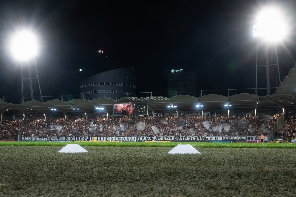 Sturm Graz - Lustenau
Oesterreichische Fussball Bundesliga, 4. Runde, SK Sturm Graz - SC Austria Lustenau, Stadion Graz-Liebenau, 22.08.2026. 

Foto zeigt Fans von Sturm
