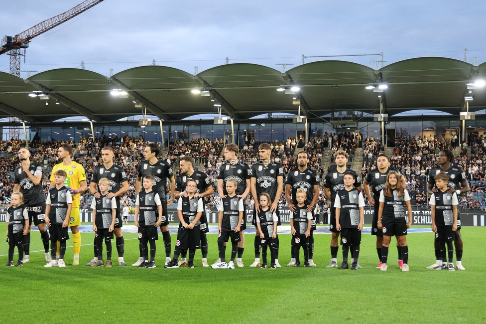 Sturm Graz - Lustenau
Oesterreichische Fussball Bundesliga, 4. Runde, SK Sturm Graz - SC Austria Lustenau, Stadion Graz-Liebenau, 22.08.2026. 

Foto zeigt die Mannschaft von Sturm
