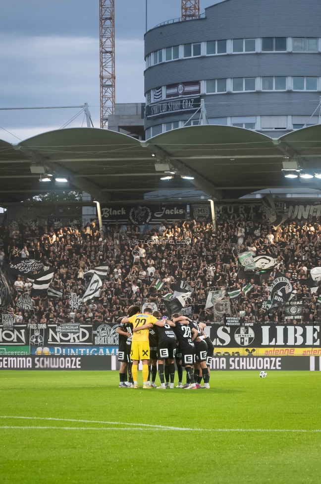 Sturm Graz - Lustenau
Oesterreichische Fussball Bundesliga, 4. Runde, SK Sturm Graz - SC Austria Lustenau, Stadion Graz-Liebenau, 22.08.2026. Foto zeigt Fans von Sturm
