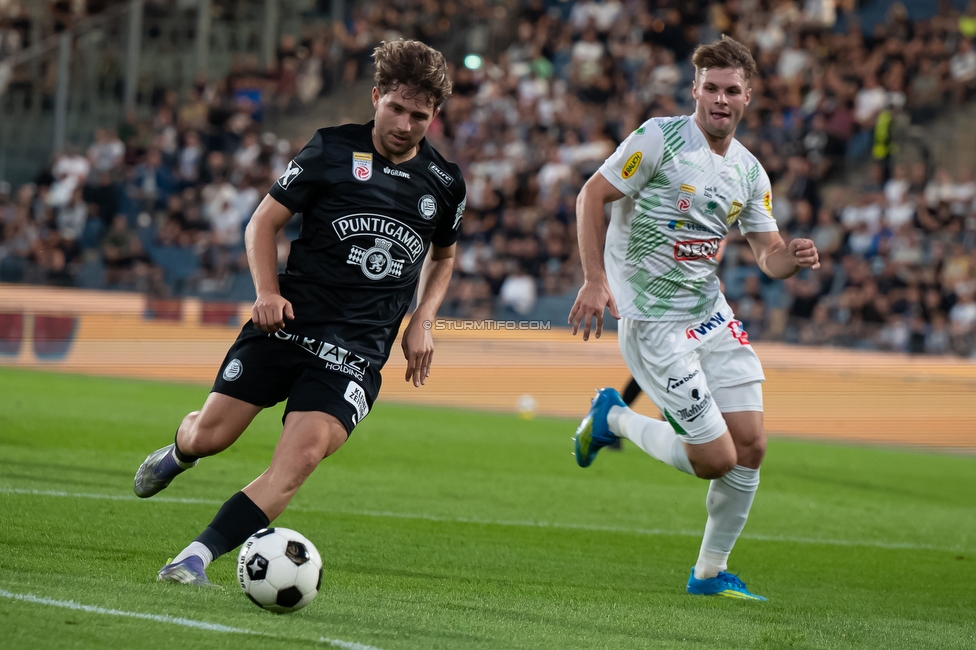 Sturm Graz - Lustenau
Oesterreichische Fussball Bundesliga, 4. Runde, SK Sturm Graz - SC Austria Lustenau, Stadion Graz-Liebenau, 22.08.2026. 

Foto zeigt Simon Seidl (Sturm)
