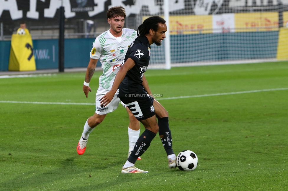 Sturm Graz - Lustenau
Oesterreichische Fussball Bundesliga, 4. Runde, SK Sturm Graz - SC Austria Lustenau, Stadion Graz-Liebenau, 22.08.2026. 

Foto zeigt Emran Soglo (Sturm)
