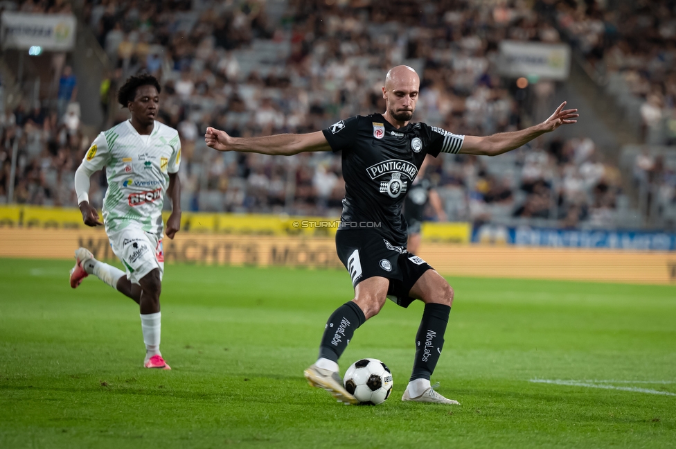 Sturm Graz - Lustenau
Oesterreichische Fussball Bundesliga, 4. Runde, SK Sturm Graz - SC Austria Lustenau, Stadion Graz-Liebenau, 22.08.2026. 

Foto zeigt Jon Gorenc-Stankovic (Sturm)
