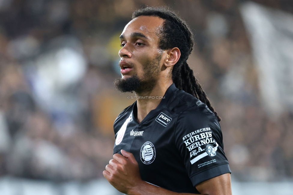 Sturm Graz - Lustenau
Oesterreichische Fussball Bundesliga, 4. Runde, SK Sturm Graz - SC Austria Lustenau, Stadion Graz-Liebenau, 22.08.2026. 

Foto zeigt Emran Soglo (Sturm)
