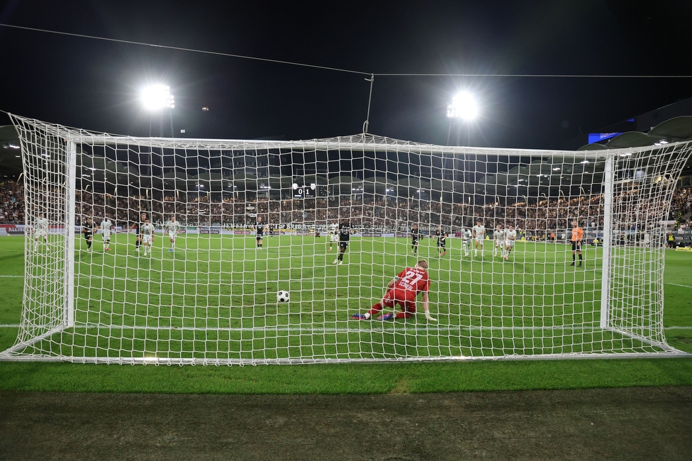 Sturm Graz - Lustenau
Oesterreichische Fussball Bundesliga, 4. Runde, SK Sturm Graz - SC Austria Lustenau, Stadion Graz-Liebenau, 22.08.2026. 

Foto zeigt Seedy Jatta (Sturm)
Schlüsselwörter: elfmeter torjubel