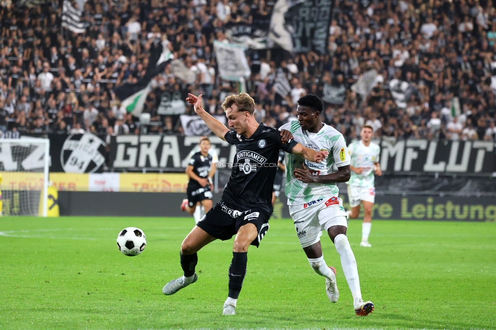 Sturm Graz - Lustenau
Oesterreichische Fussball Bundesliga, 4. Runde, SK Sturm Graz - SC Austria Lustenau, Stadion Graz-Liebenau, 22.08.2026. 

Foto zeigt Nelson Weiper (Sturm)
