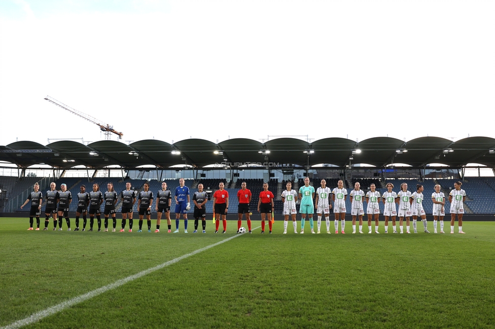 Sturm Frauen - Gintra
UEFA Womens Europa Cup Qualifikation, 1. Runde, SK Sturm Graz Frauen - FC Gintra, Stadion Graz-Liebenau, 26.08.2026.Foto zeigt
