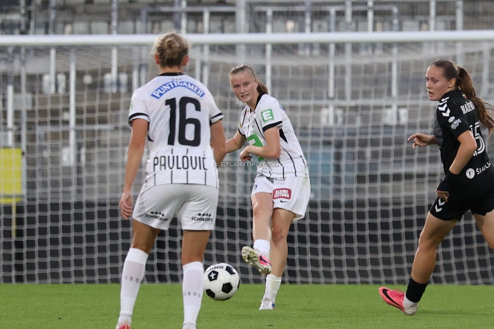 Sturm Frauen - Gintra
UEFA Womens Europa Cup Qualifikation, 1. Runde, SK Sturm Graz Frauen - FC Gintra, Stadion Graz-Liebenau, 26.08.2026.Foto zeigt Johanna Riedler (Sturm Frauen)
