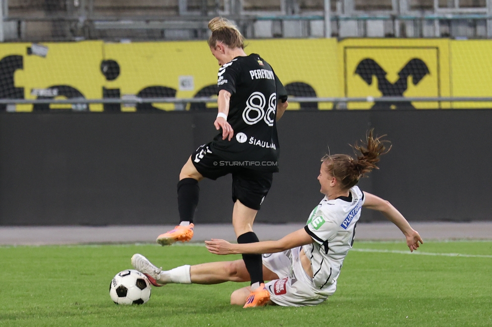 Sturm Frauen - Gintra
UEFA Womens Europa Cup Qualifikation, 1. Runde, SK Sturm Graz Frauen - FC Gintra, Stadion Graz-Liebenau, 26.08.2026.Foto zeigt Johanna Riedler (Sturm Frauen)
