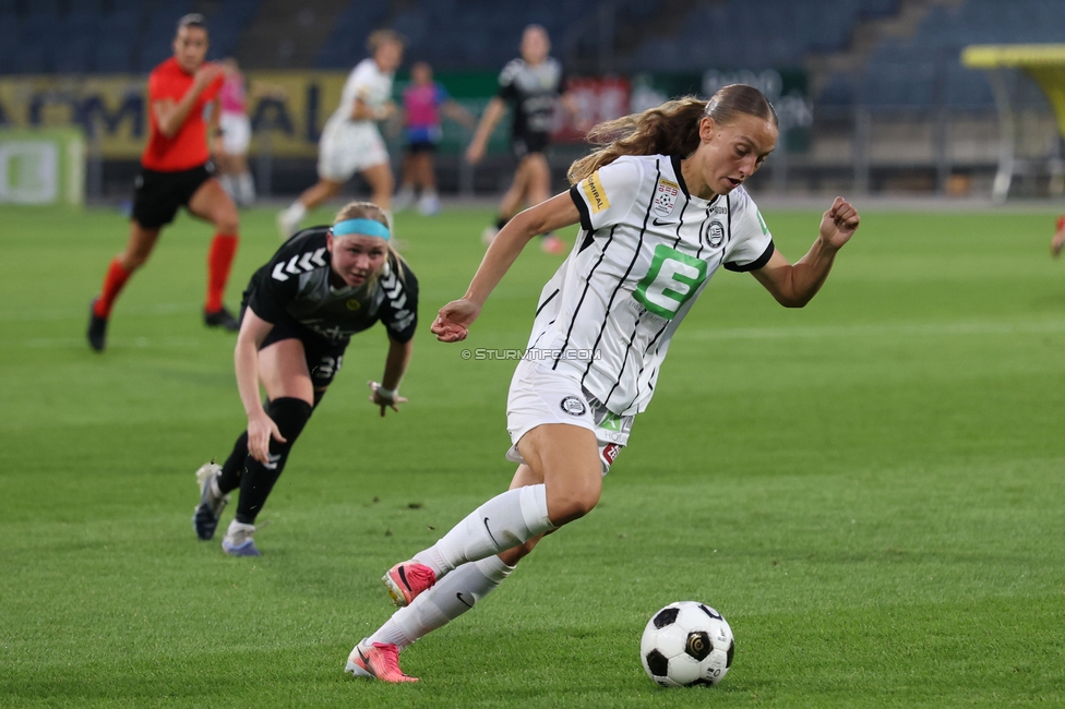 Sturm Frauen - Gintra
UEFA Womens Europa Cup Qualifikation, 1. Runde, SK Sturm Graz Frauen - FC Gintra, Stadion Graz-Liebenau, 26.08.2026.Foto zeigt Brigitta Pulins (Sturm Frauen)
