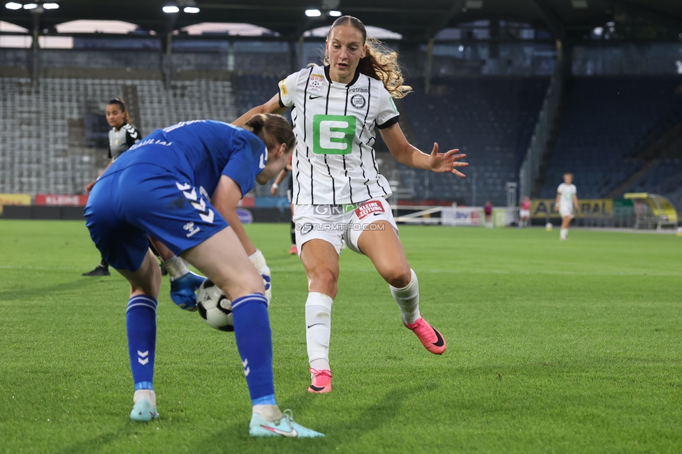 Sturm Frauen - Gintra
UEFA Womens Europa Cup Qualifikation, 1. Runde, SK Sturm Graz Frauen - FC Gintra, Stadion Graz-Liebenau, 26.08.2026.Foto zeigt Brigitta Pulins (Sturm Frauen)
