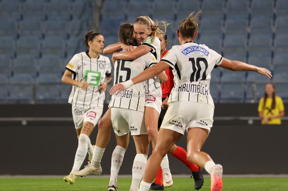 Sturm Frauen - Gintra
UEFA Womens Europa Cup Qualifikation, 1. Runde, SK Sturm Graz Frauen - FC Gintra, Stadion Graz-Liebenau, 26.08.2026.Foto zeigt Lena Breznik (Sturm Frauen)
