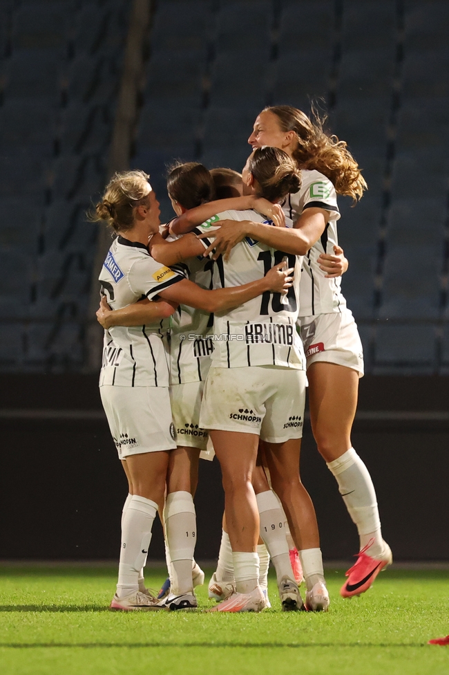 Sturm Frauen - Gintra
UEFA Womens Europa Cup Qualifikation, 1. Runde, SK Sturm Graz Frauen - FC Gintra, Stadion Graz-Liebenau, 26.08.2026.Foto zeigt die Mannschaft der Sturm Frauen
