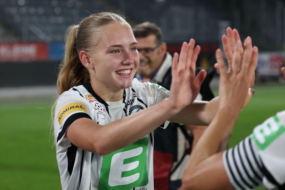 Sturm Frauen - Gintra
UEFA Womens Europa Cup Qualifikation, 1. Runde, SK Sturm Graz Frauen - FC Gintra, Stadion Graz-Liebenau, 26.08.2026.Foto zeigt Lena Breznik (Sturm Frauen)
