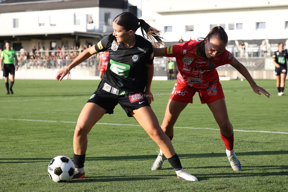Sturm Frauen - Suedburgenland
OEFB Frauen Bundesliga, 5. Runde, SK Sturm Graz Frauen - SpG Suedburgenland TSV Hartberg, Trainingszentrum Messendorf, 29.08.2026. Foto zeigt Marie Spiess (Sturm Frauen)
