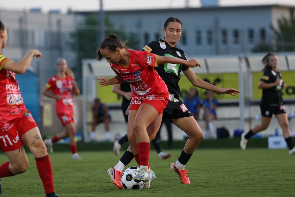 Sturm Frauen - Suedburgenland
OEFB Frauen Bundesliga, 5. Runde, SK Sturm Graz Frauen - SpG Suedburgenland TSV Hartberg, Trainingszentrum Messendorf, 29.08.2026. Foto zeigt Emma Kaiser (Sturm Frauen)
