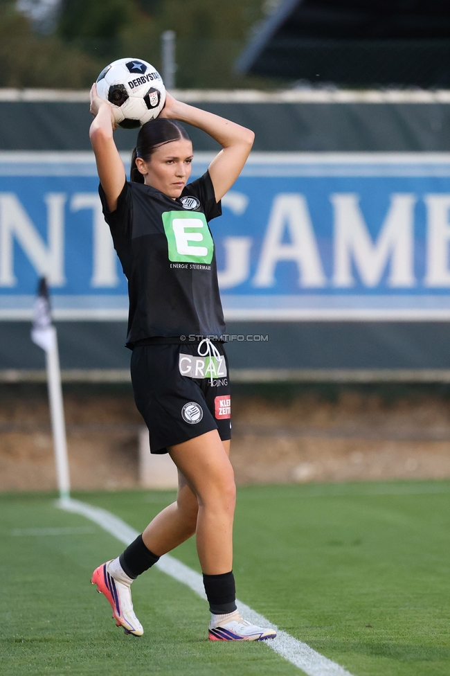 Sturm Frauen - Suedburgenland
OEFB Frauen Bundesliga, 5. Runde, SK Sturm Graz Frauen - SpG Suedburgenland TSV Hartberg, Trainingszentrum Messendorf, 29.08.2026. Foto zeigt Marie Spiess (Sturm Frauen)
