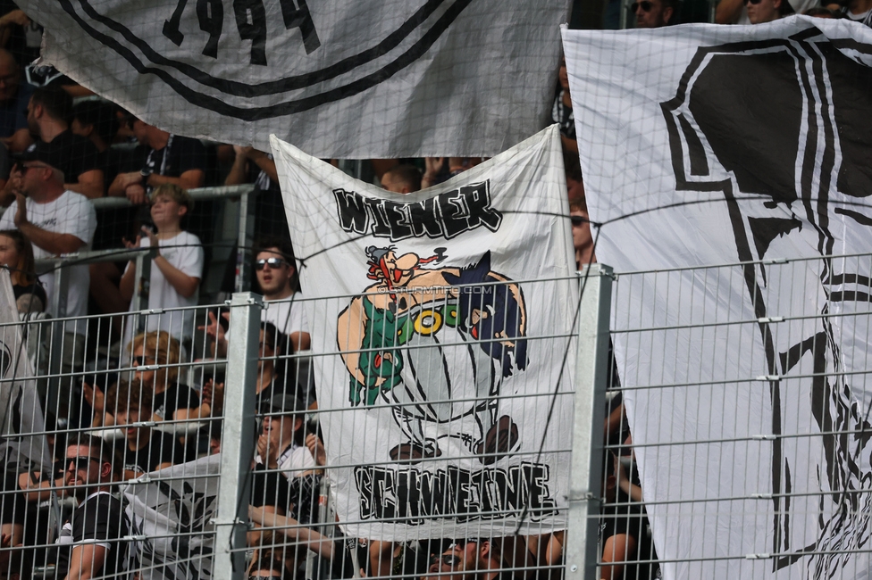 Rapid - Sturm Graz
Oesterreichische Fussball Bundesliga, 5. Runde, SK Rapid Wien - SK Sturm Graz, Weststadion Wien, 30.08.2026. 

Foto zeigt Fans von Sturm
