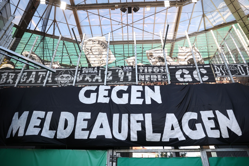Rapid - Sturm Graz
Oesterreichische Fussball Bundesliga, 5. Runde, SK Rapid Wien - SK Sturm Graz, Weststadion Wien, 30.08.2026. Foto zeigt Fans von Sturm
