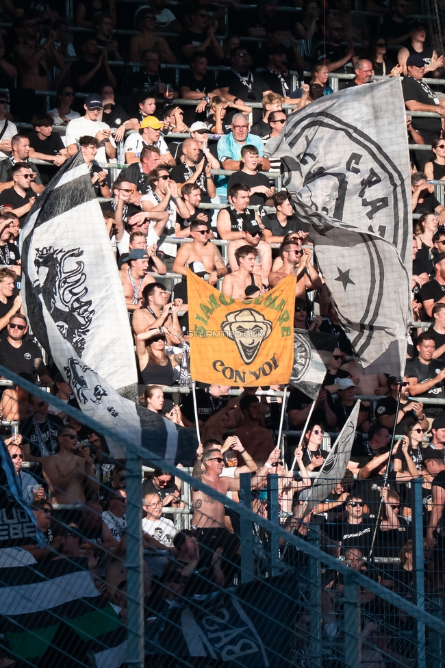 Rapid - Sturm Graz
Oesterreichische Fussball Bundesliga, 5. Runde, SK Rapid Wien - SK Sturm Graz, Weststadion Wien, 30.08.2026. Foto zeigt Fans von Sturm

